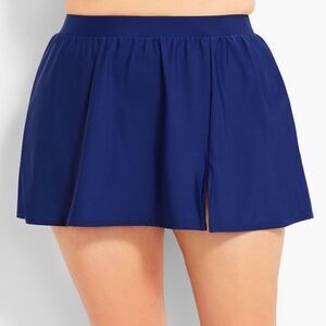 NWT Talbots MiracleSuit Vented Swim Skirt Navy Sz 10